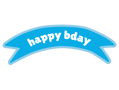 Custom birthday banner to decorate